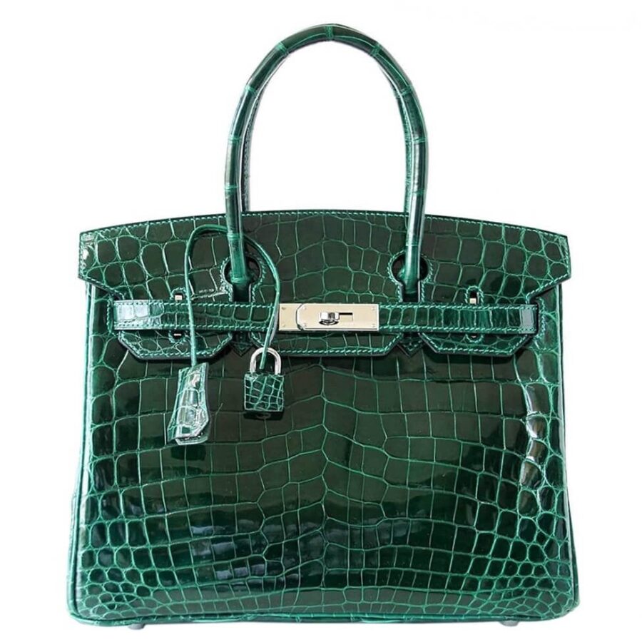 HermesBirkin 30 Bag Emeraude Niloticus Crocodile | Studio Nafay