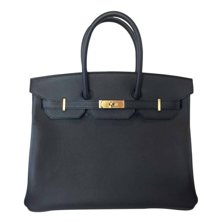 HermesBirkin 35 Black Epsom Bag GHW | Studio Nafay