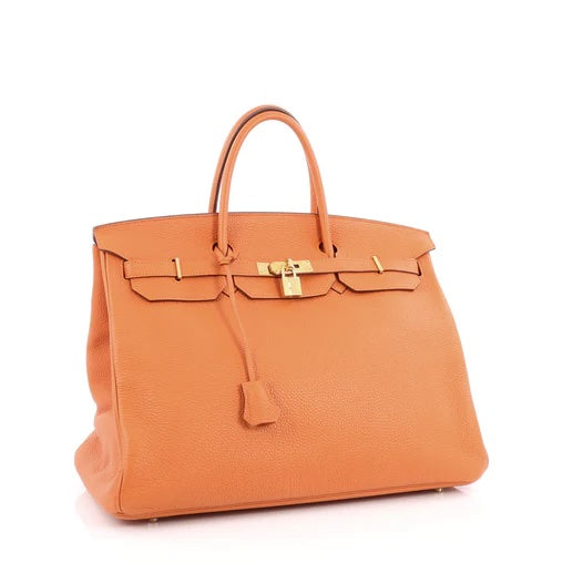 HERMÈS BIRKIN 40 TOGO LEATHER GOLD HARDWARE HANDBAG | Studio Nafay