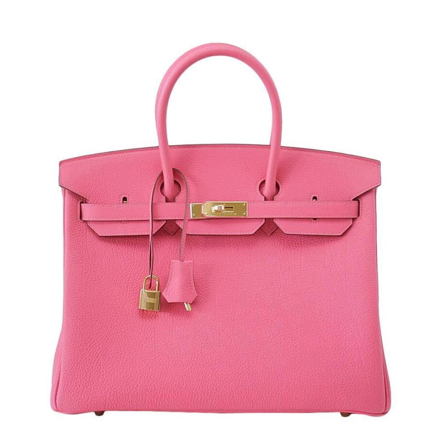 HermesBirkin 35 Rose Lipstick Bag GHW | Studio Nafay
