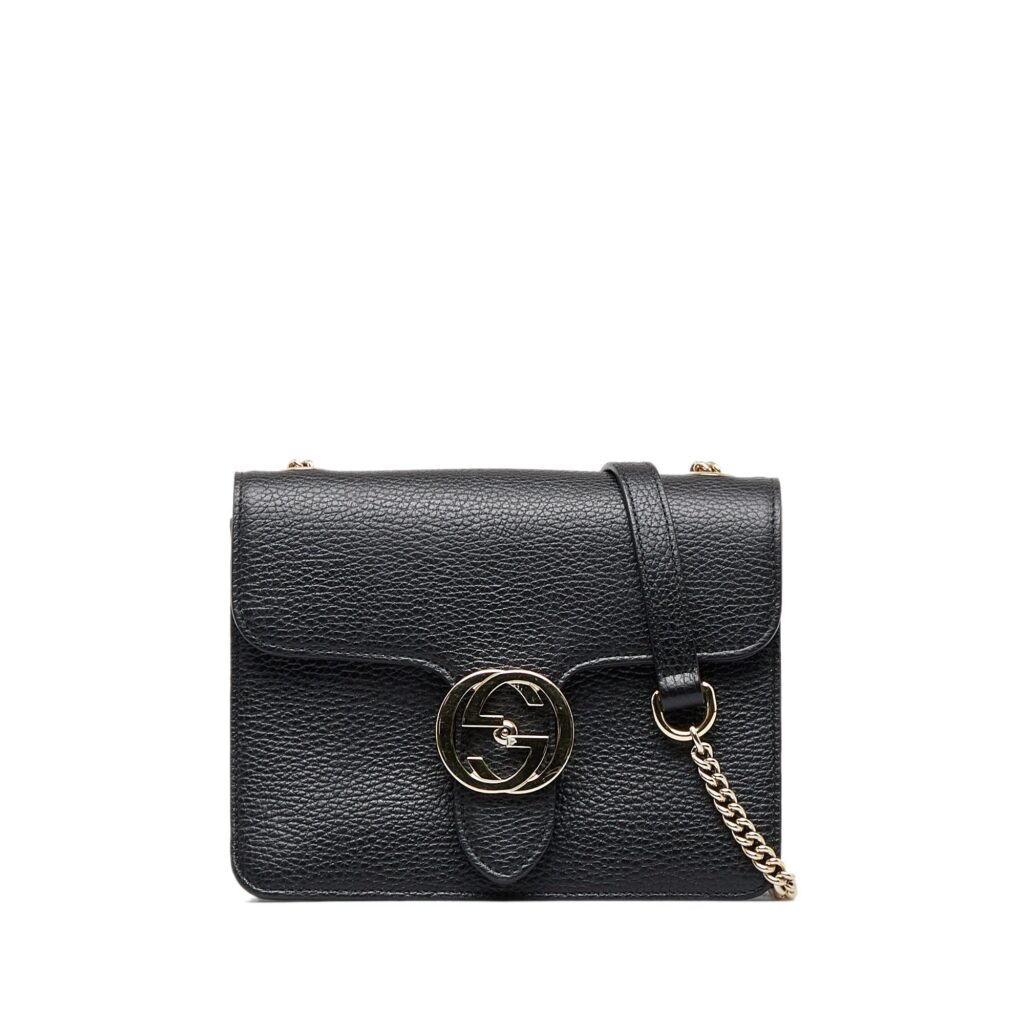 Gucci Interlocking G Small Black Leather - Product Image 2