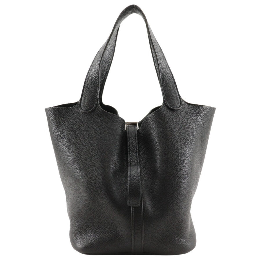 HERMES Handbag Taurillon Clemence black Picotan MM Women | Studio Nafay