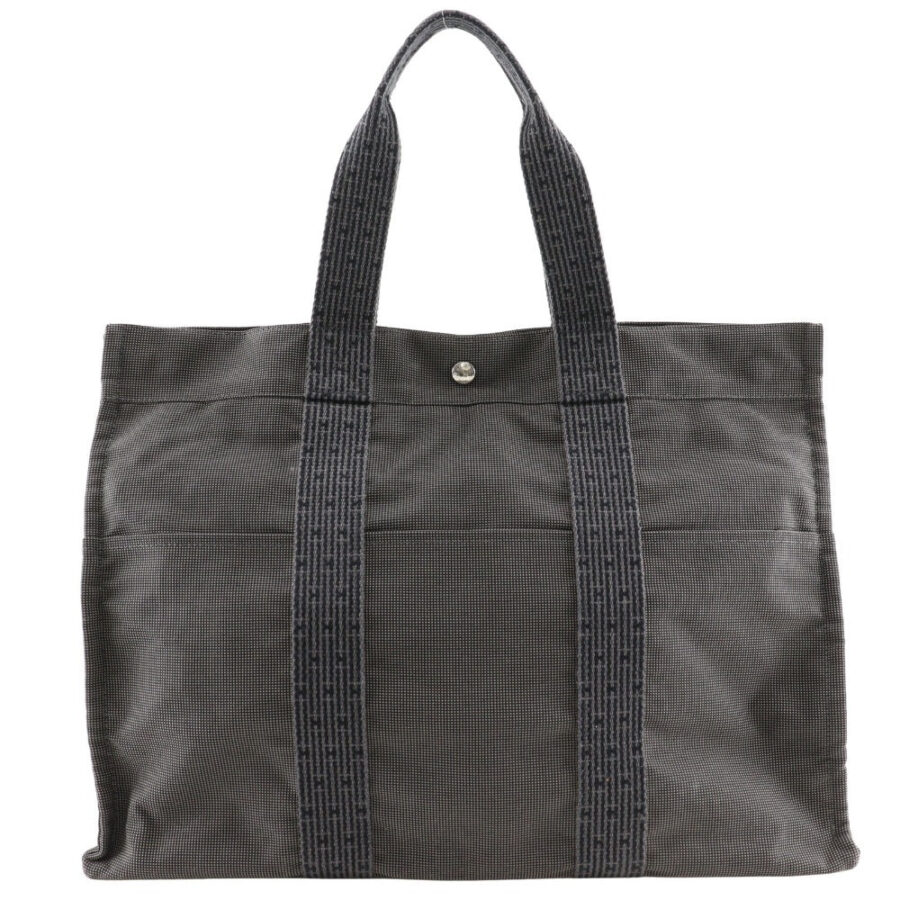 HERMES Tote Bag Nylon canvas gray Her Line Tote GM unisex(Unisex) | Studio Nafay
