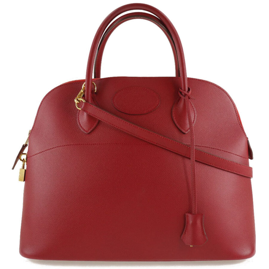 HERMES Handbag Courchevel Red Bored 37 Women | Studio Nafay