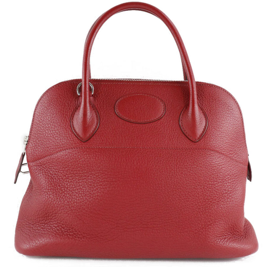 HERMES Handbag Taurillon Clemence Red Bored 31 Women | Studio Nafay