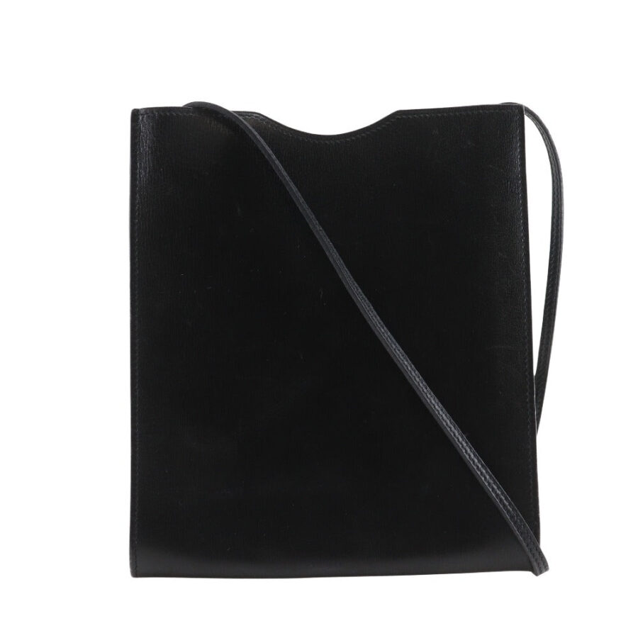 HERMES Shoulder Bag Calfskin black Onimetu unisex(Unisex) | Studio Nafay