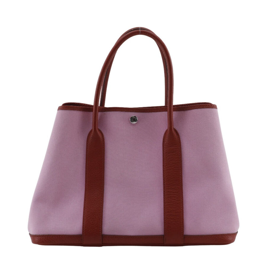 HERMES Tote Bag Towar Officier Pink / red Garden party PM Women | Studio Nafay