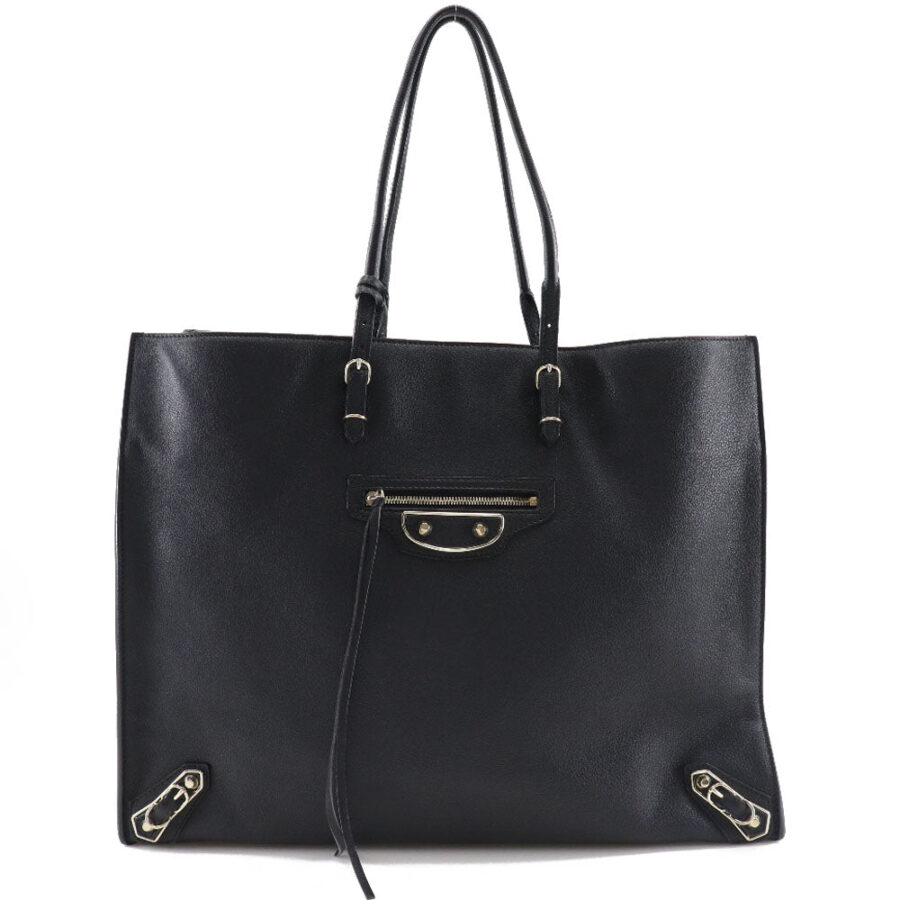 Balenciaga Leather Paper Tote Bag 387480 | Studio Nafay