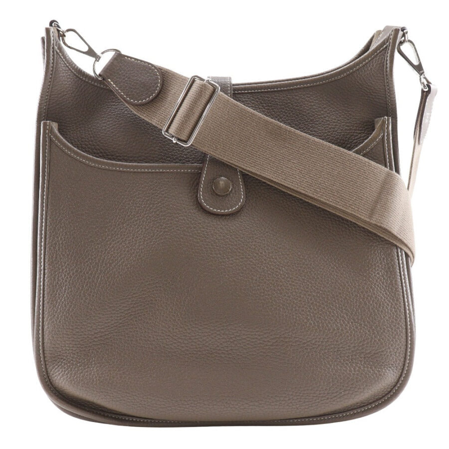 HERMES Shoulder Bag Taurillon Clemence Brown Evelyn Evelyn 3 GM Women | Studio Nafay