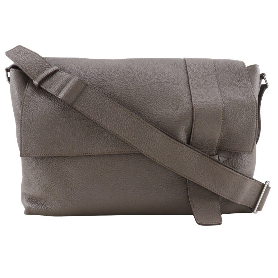 HERMES Shoulder Bag Taurillon Clemence Brown Sac Alfred 35 mens | Studio Nafay