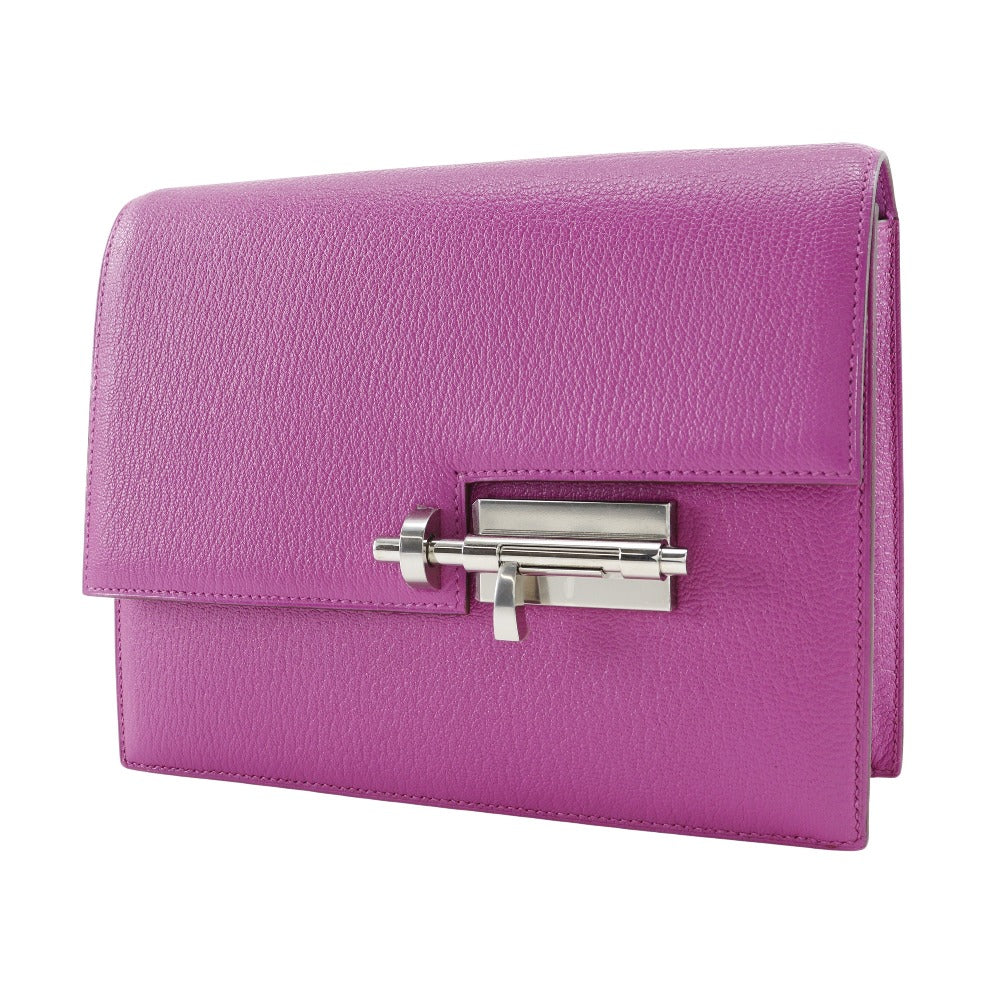 HERMES Clutch bag Shave purple C PN 005 IT Veru Women