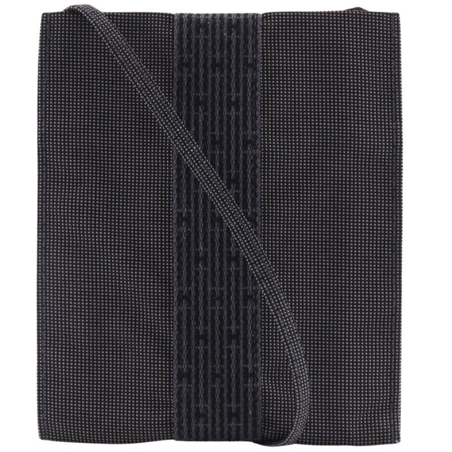 HERMES Shoulder Bag Nylon canvas gray Her Line Mini pochette | Studio Nafay