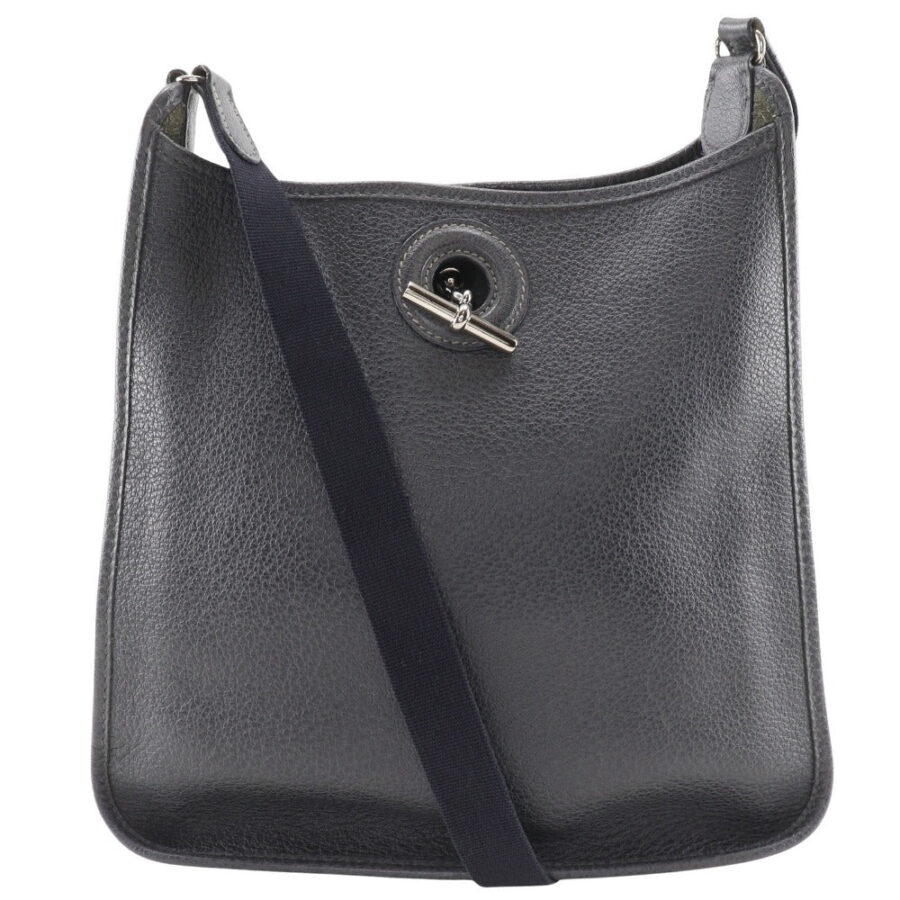 HERMES Shoulder Bag leather gray Vespa 28 Women | Studio Nafay