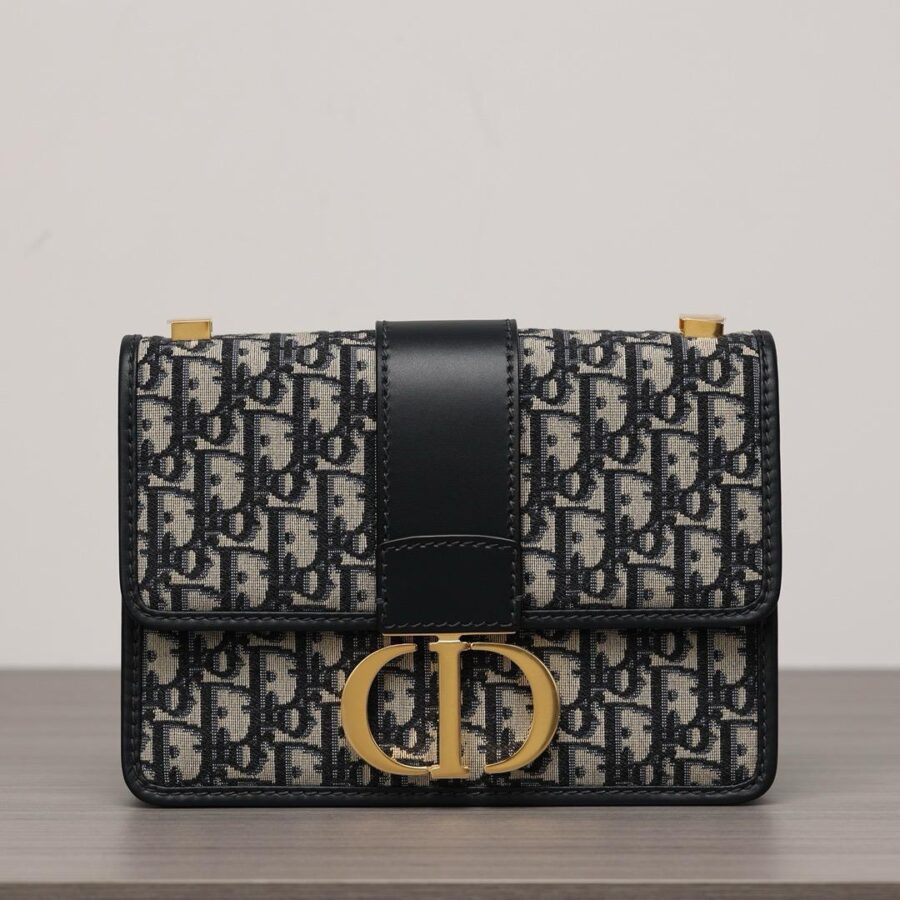 DIOR 30 MONTAIGNE BAG Oblique Blue Jacquard | Studio Nafay