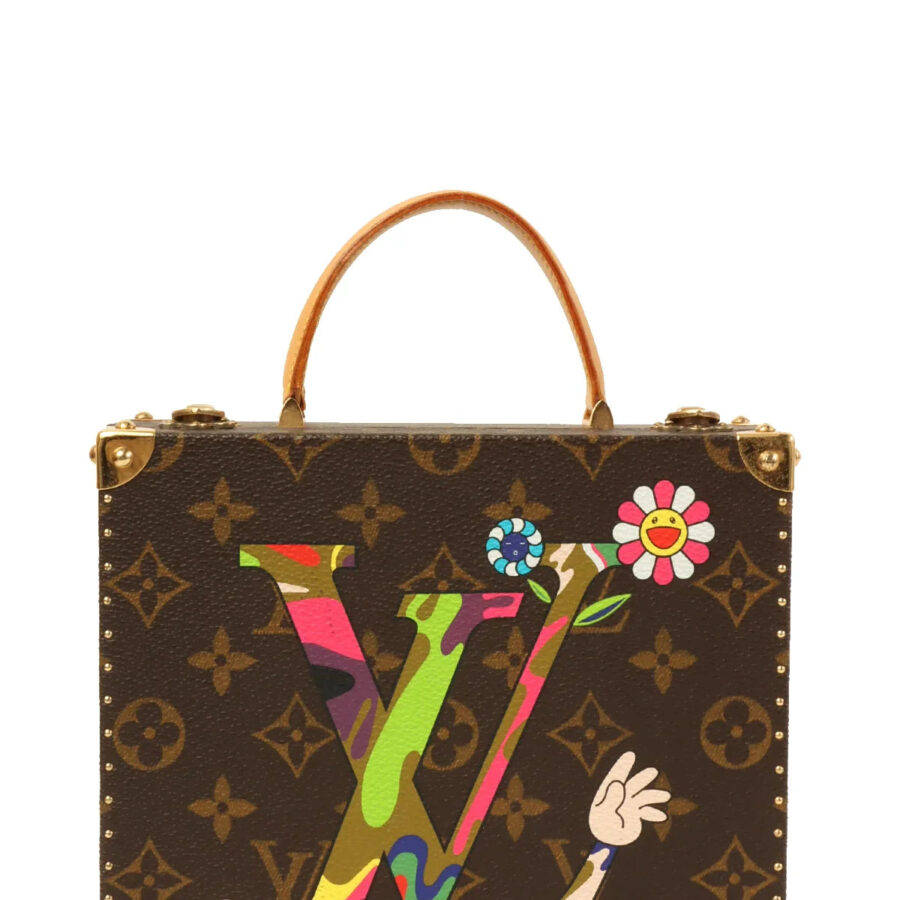 LOUIS VUITTON Made Takashi Murakami Collaboration Monogram Jewelry Box Brown/Multi