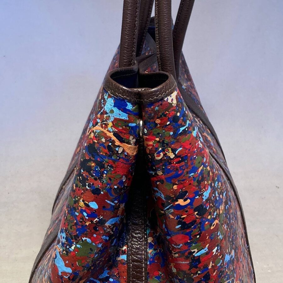 Hermes Abstract Hand Painted Garden Party 35 Tote | Studio Nafay