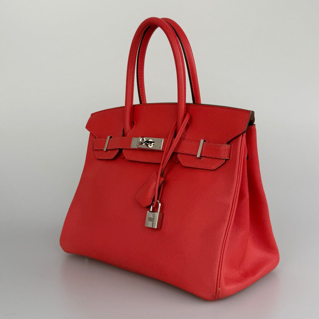 Hermes Birkin 30 Epsom Leather Rouge with Palladium Hardware - Product Image 2
