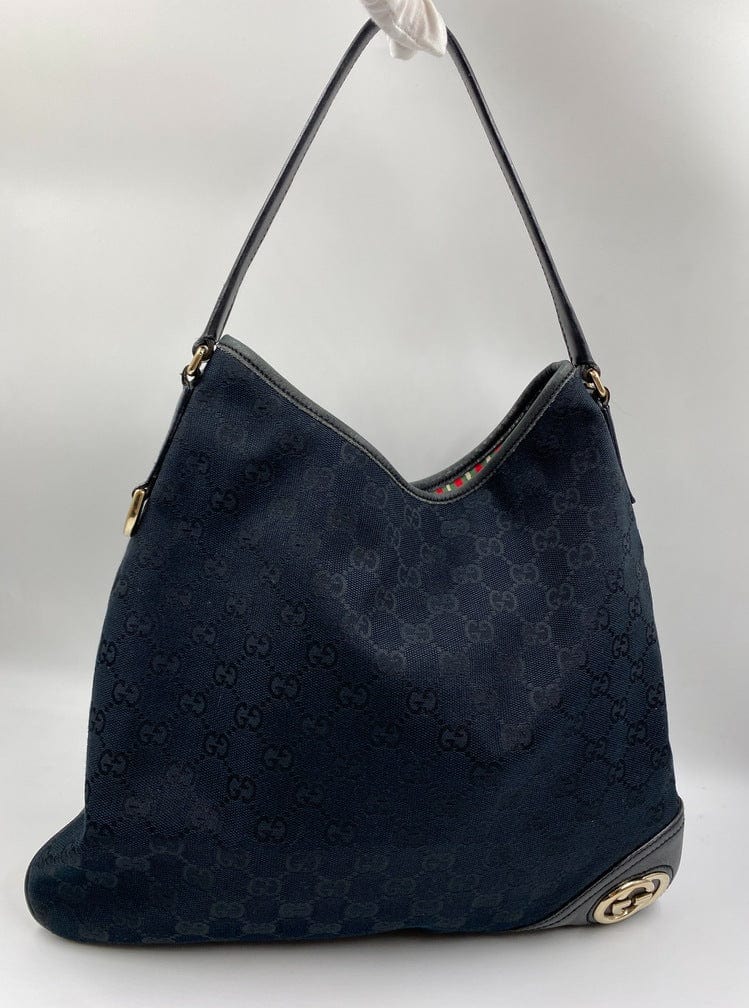 Gucci Canvas Hobo Tote