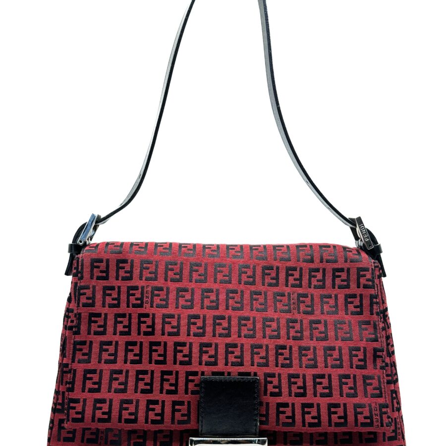 Fendi Mamma Baguette in Red Zucchino | Studio Nafay