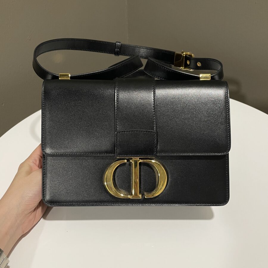 Dior Montaigne 30 Black Calfskin | Studio Nafay