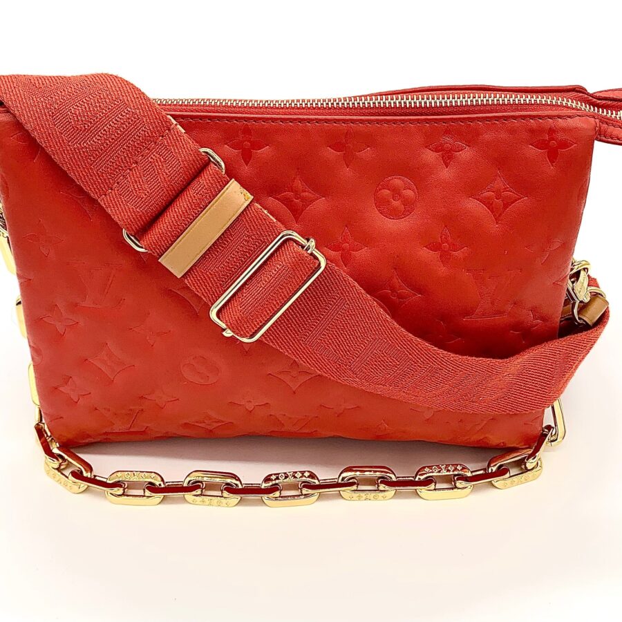 LOUIS VUITTON COUSSIN LEATHER EMBOSSED CROSSBODY BAG | Studio Nafay