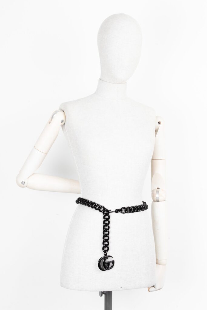 GUCCI All Black Chain Belt - Product Image 2