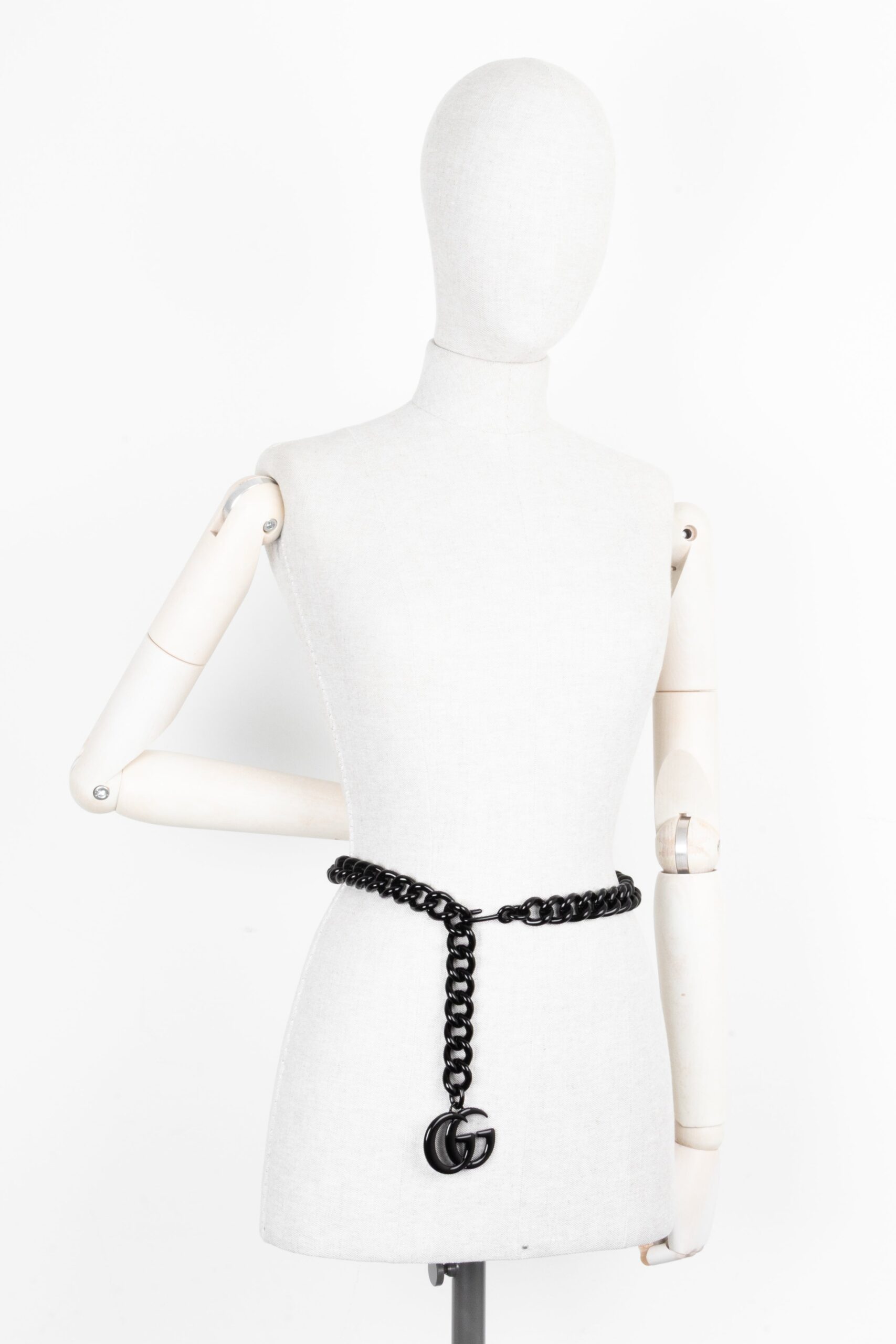 GUCCI All Black Chain Belt