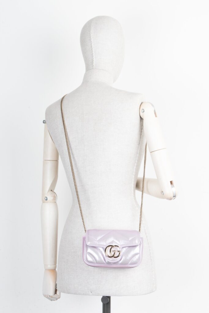 GUCCI Iridescent Mini Marmont Rose - Product Image 2