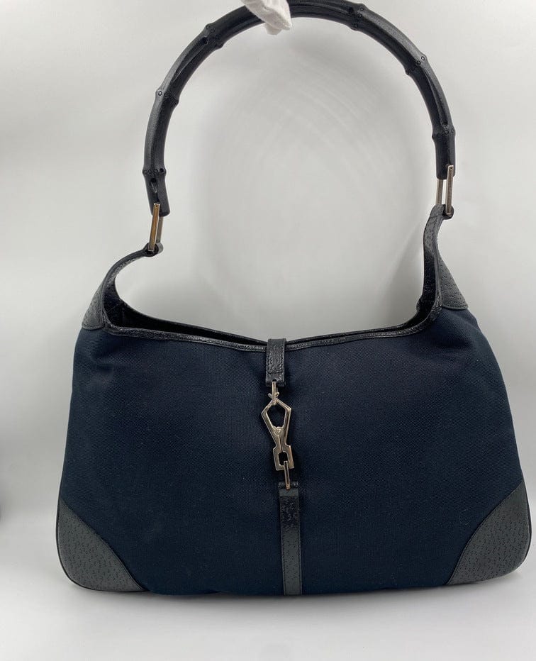 Gucci Jackie Bag with Bamboo Handle – Black