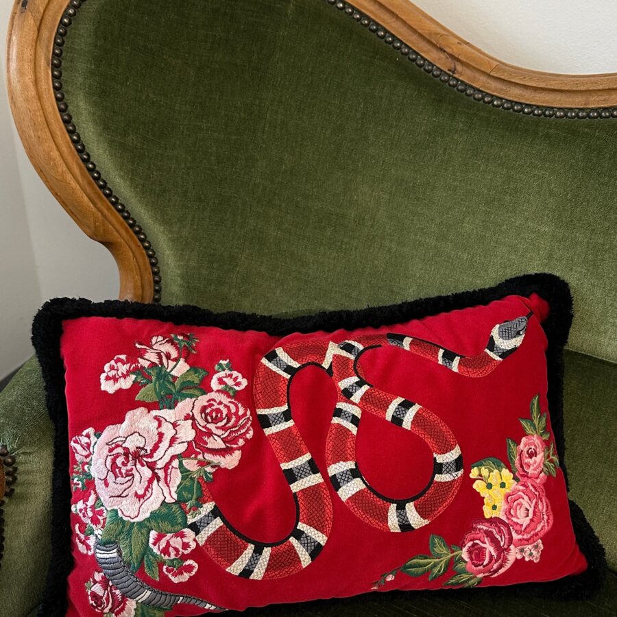 GUCCI Floral Pillow Black | Studio Nafay