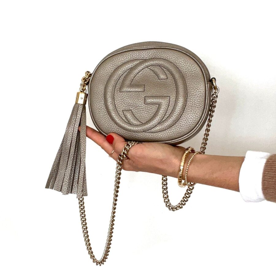 Soho Disco Bag Champagne/Metallic | Studio Nafay