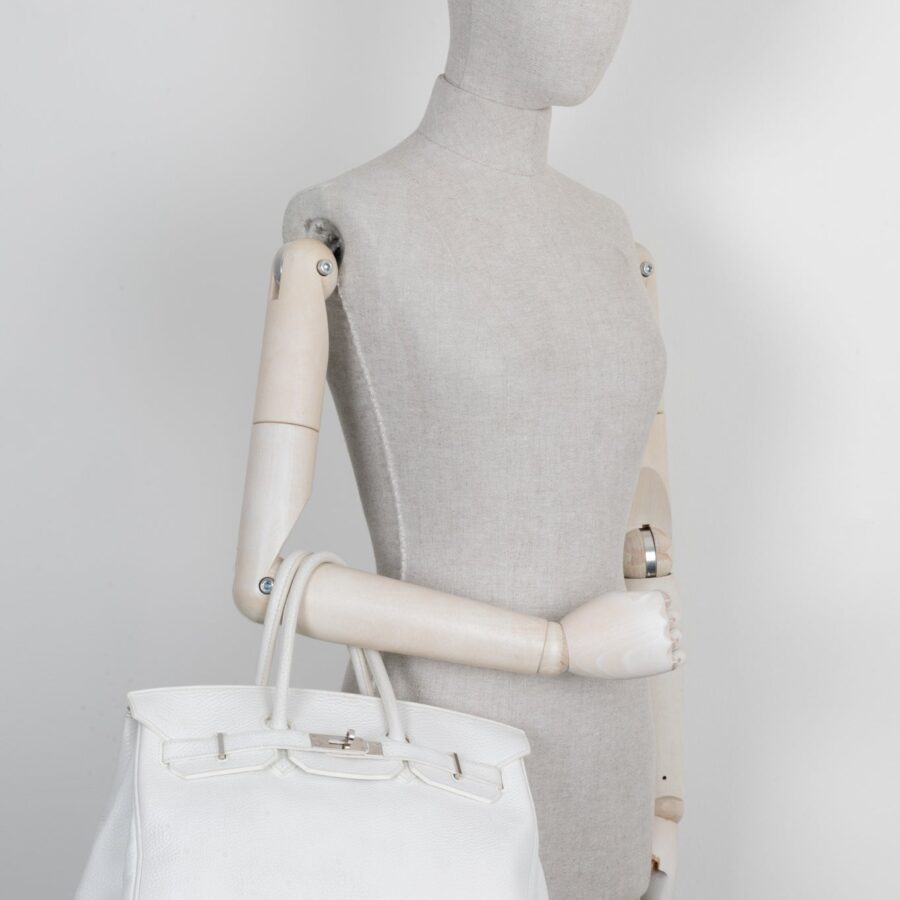 HERMÈS Birkin 35 Clemence White | Studio Nafay