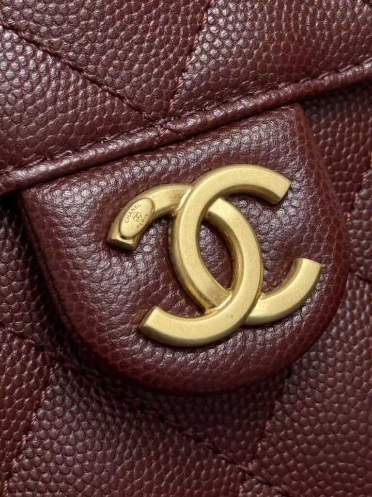 CC 25s Hobo Bag Burgundy Gold Calfskin - Product Image 2