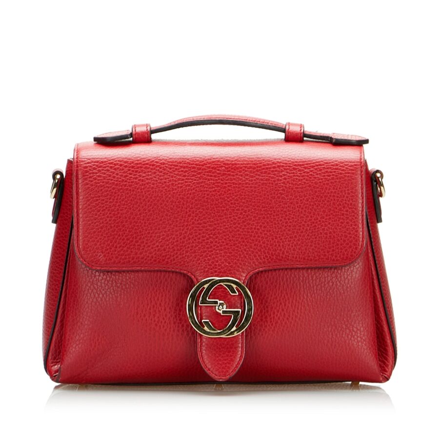 Gucci Interlocking G Red Calfskin | Studio Nafay