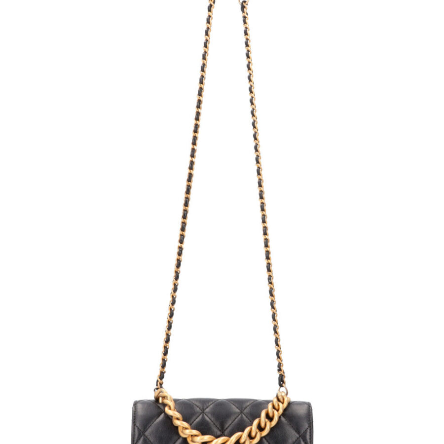 CHANEL Chain Handle Crossbody Bag Black | Studio Nafay