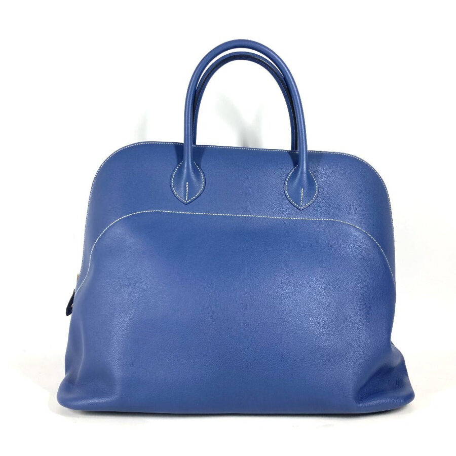 HERMES Handbag Calf leather blue Shoulder Bag Shoulder Bag Bolide Relax 45 | Studio Nafay
