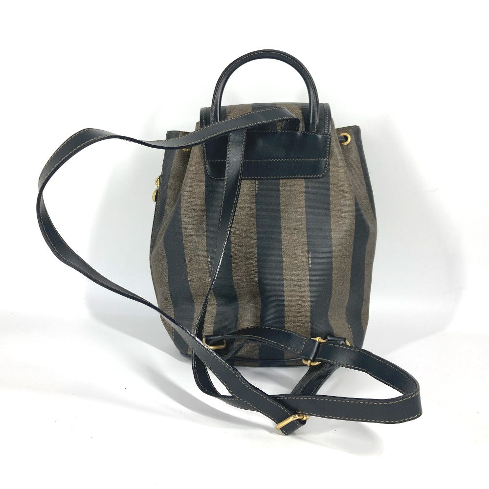 FENDI Backpack PVC / Leather Brown Pecan