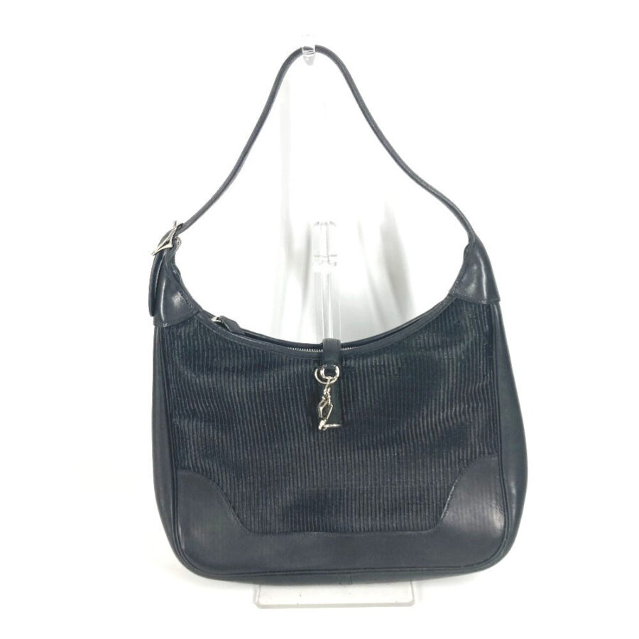 HERMES Shoulder Bag Straw, Leather black Trim 31 Trim 31 | Studio Nafay
