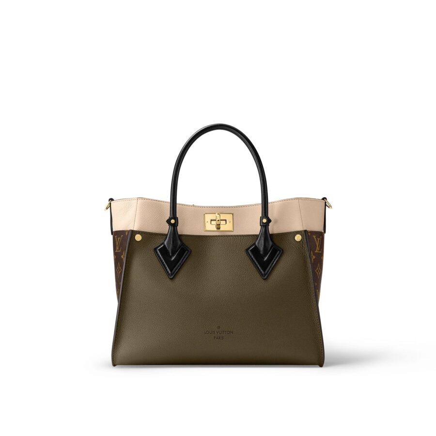 LOUIS VUITTON CALFSKIN MONOGRAM ON MY SIDE MM TOTE BAG | Studio Nafay