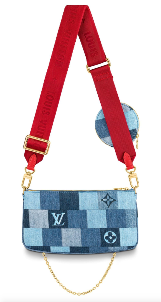 LOUIS VUITTON DENIM DAMIER MONOGRAM PATCHWORK MULTI POCHETTE - Product Image 2