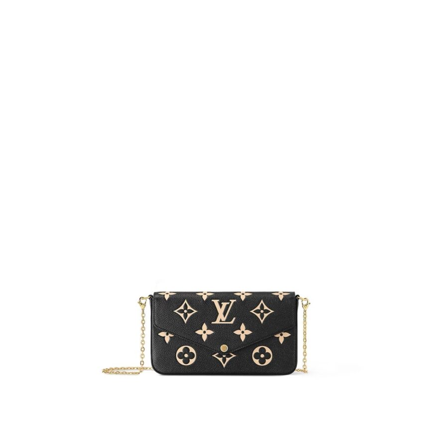 LOUIS VUITTON MONOGRAM EMPREINTE FÉLICIE LEATHER POCHETTE | Studio Nafay