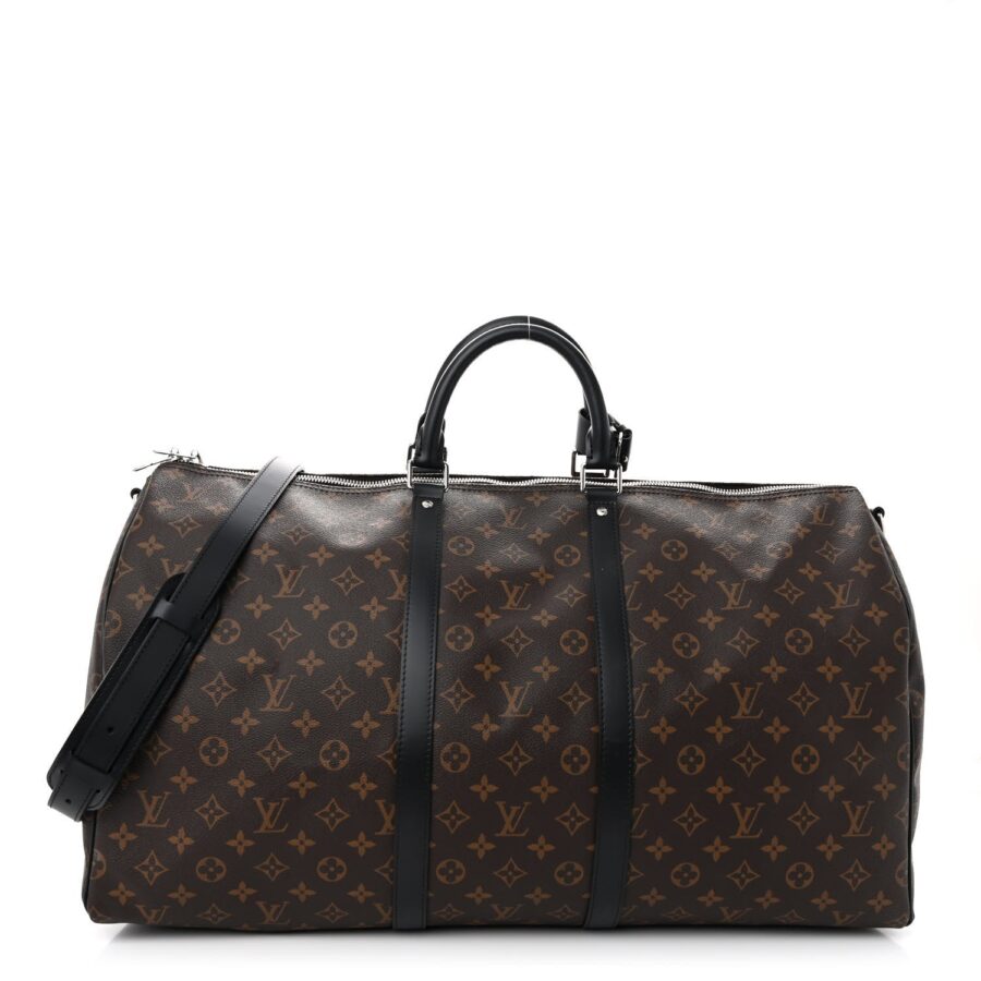 LOUIS VUITTON MONOGRAM MACASSAR KEEPALL BANDOULIÈRE 55 BAG | Studio Nafay