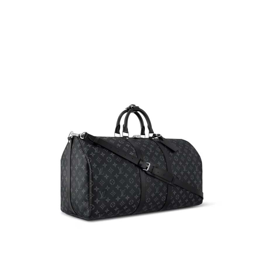 LOUIS VUITTON MONOGRAM ECLIPSE KEEPALL Bandoulière 55 BAG | Studio Nafay