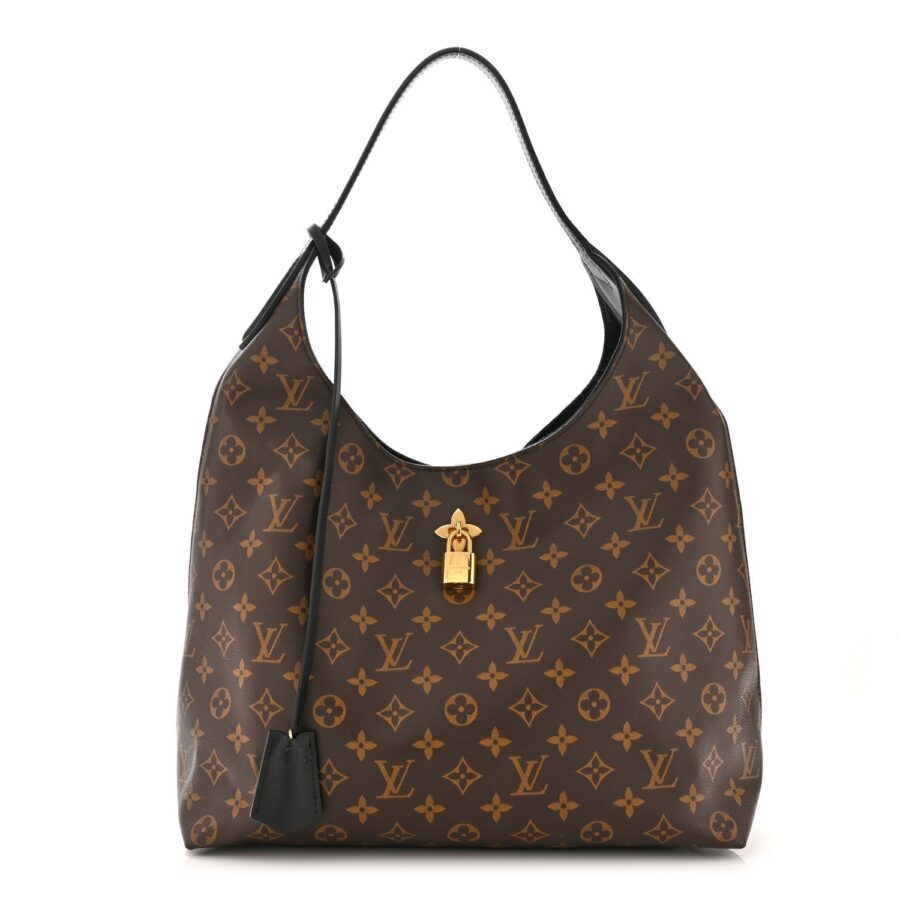 LOUIS VUITTON MONOGRAM FLOWER HOBO BAG BLACK | Studio Nafay