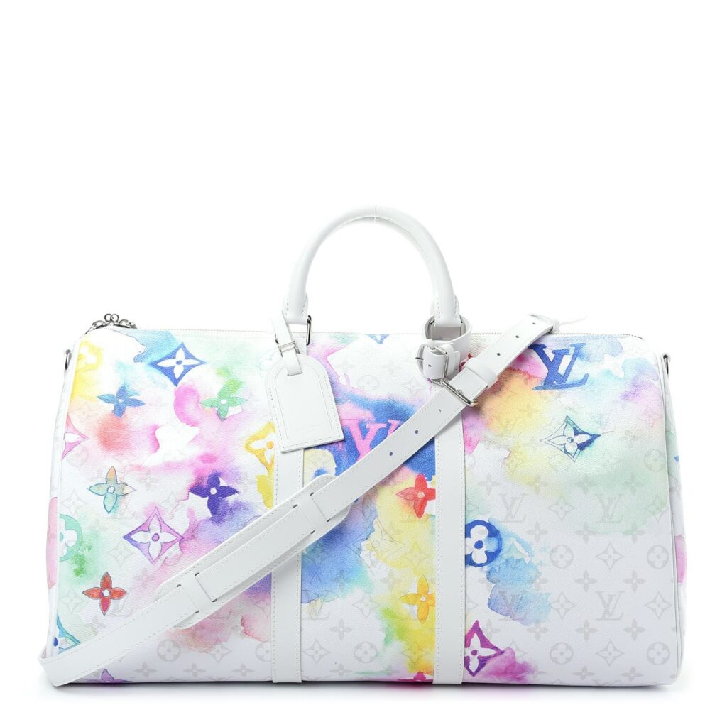LOUIS VUITTON LIMITED EDITION WATERCOLOR MONOGRAM KEEPALL 50 BANDOLIERE - Product Image 2