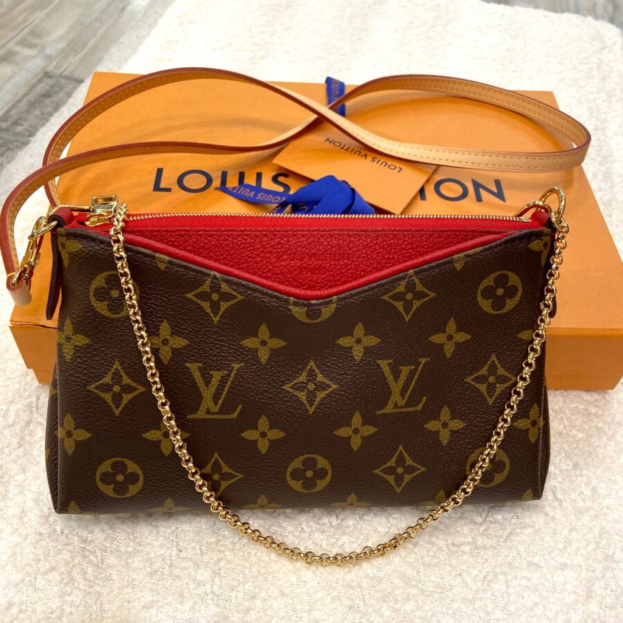 LOUIS VUITTON PALLAS MONOGRAM CHAIN CROSSBODY BAG | Studio Nafay