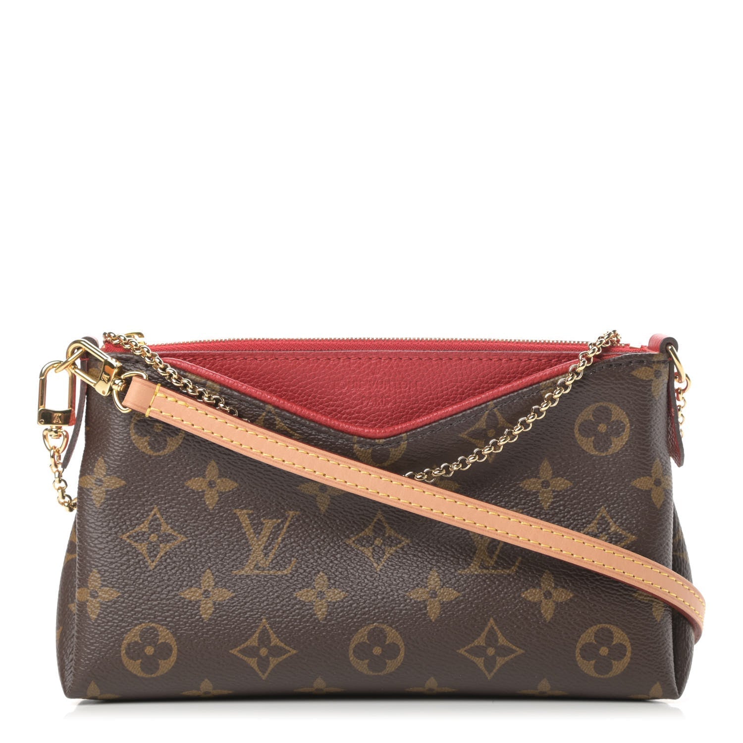 LOUIS VUITTON PALLAS MONOGRAM CHAIN CROSSBODY BAG