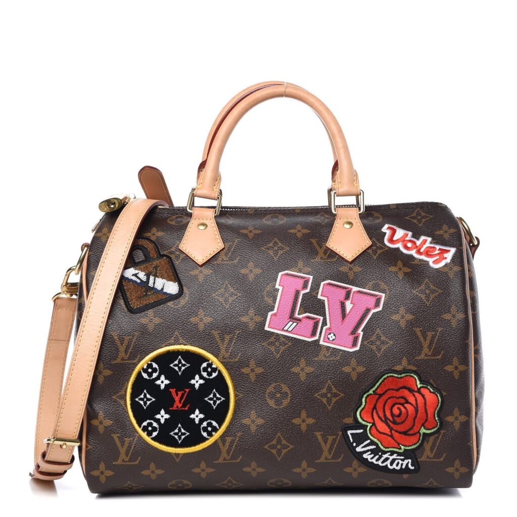 LOUIS VUITTON MONOGRAM PATCHES SPEEDY BANDOULIERE 30 BAG - Product Image 2