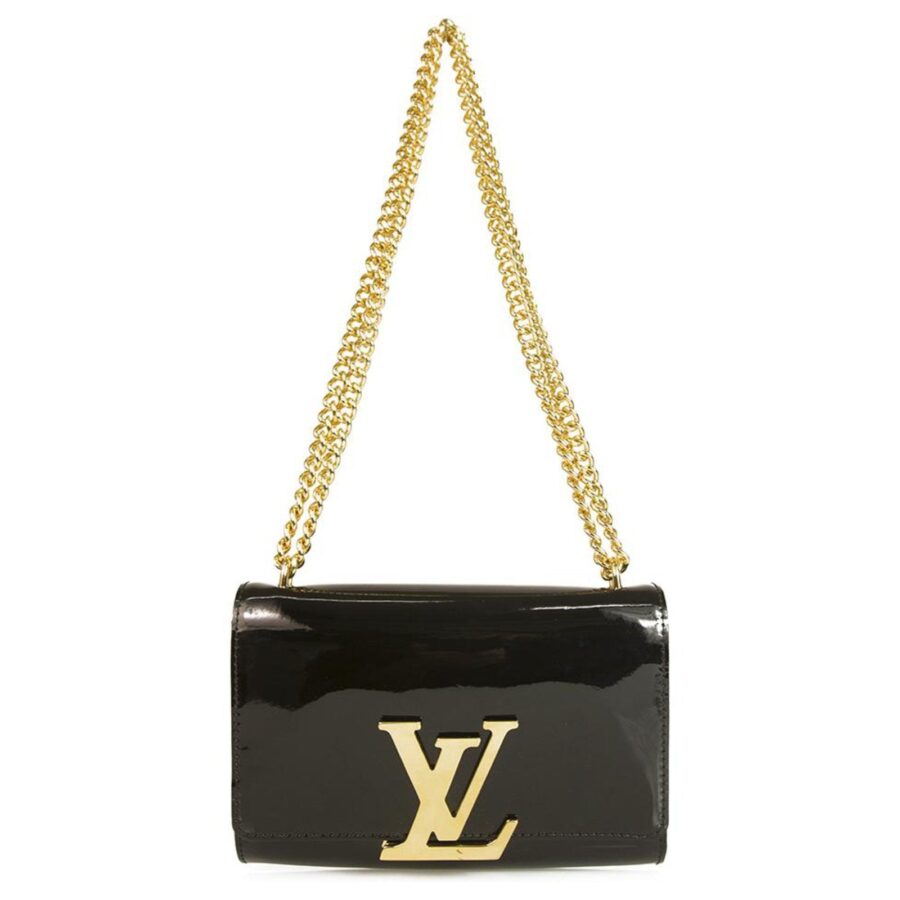 LOUIS VUITTON PATENT LOUISE CHAIN BAG MM | Studio Nafay