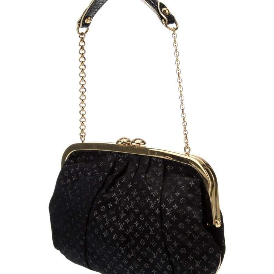 LOUIS VUITTON SATIN MONOGRAM AUMONIERE CLUTCH BAG | Studio Nafay